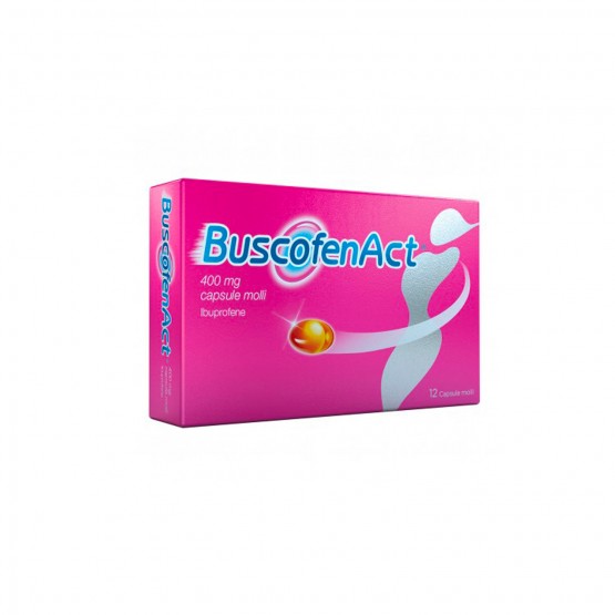 Buscofen Act 400 mg 12 Capsule Molli