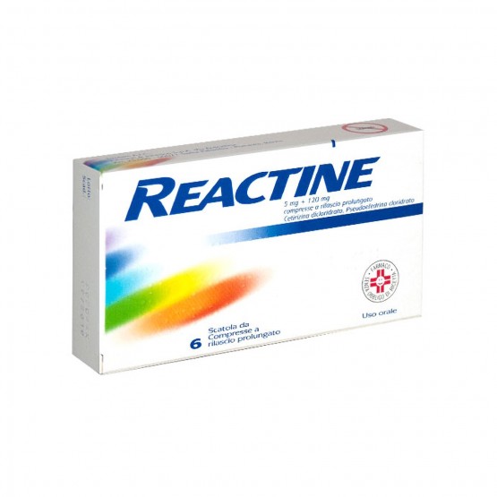 Reactine 5 + 120 mg 6 Compresse Rilascio Prolungato