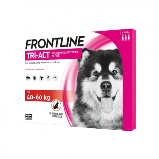Frontline - Tri-Act Cani 40-60 kg 3 Pipette