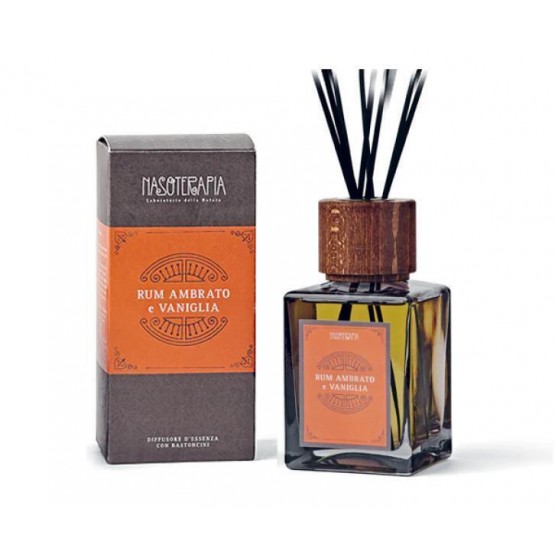 Nasoterapia - Diffusore a bastoncini Rum Ambrato e Vaniglia 500mL