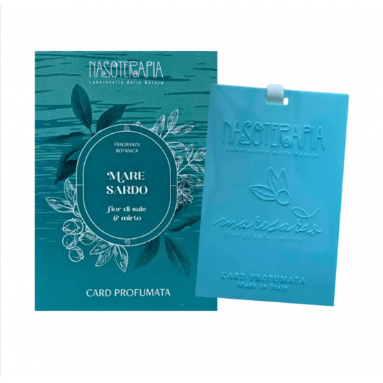 Nasoterapia - Card profumata per armadi Mare Sardo